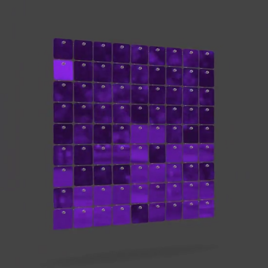 Sequin Panels - Glossy with Mirror Effect