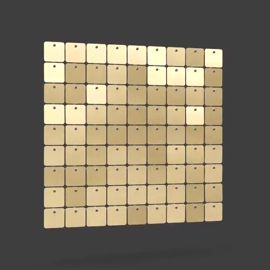 Sequin Wall Panels - Glossy with Satin Effect